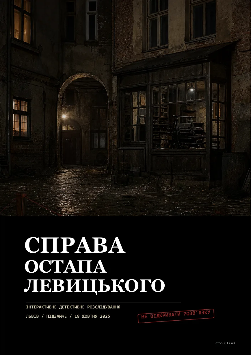 Обкладинка львівської справи